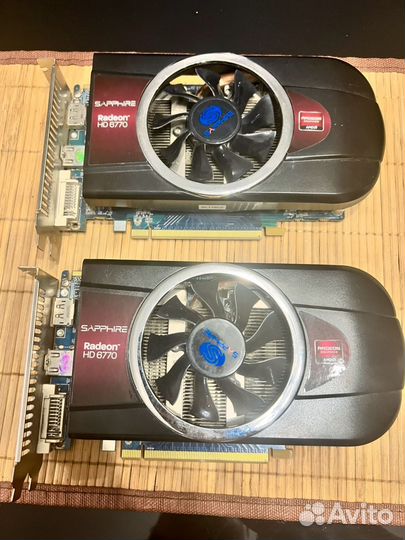 Видеокарта hd6770 2шт cross fire