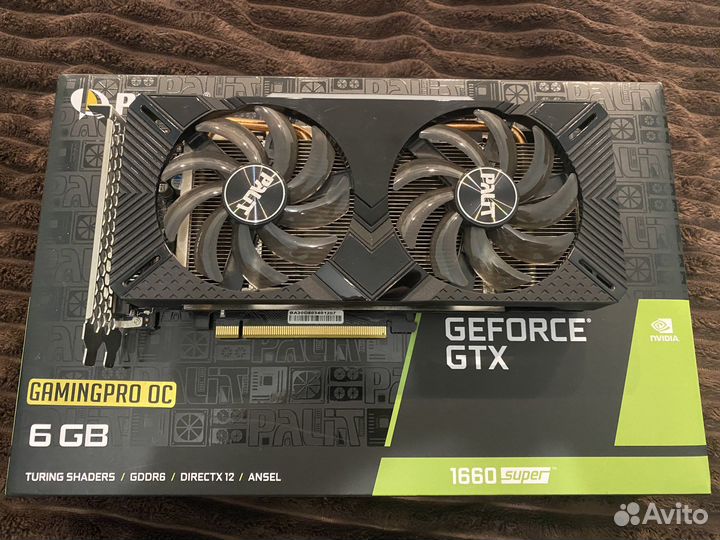Видеокарта Palit 1660 super Gaming Pro OC 6Gb