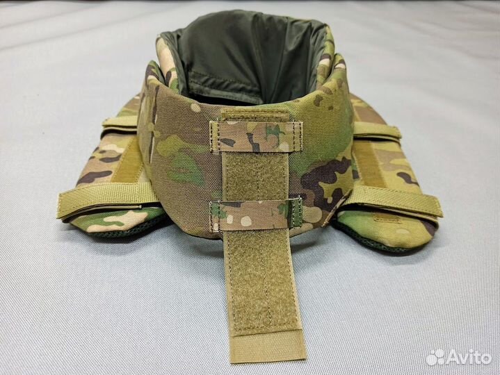 Защита шеи на бронежилет с пакетом свмп 26 слоев