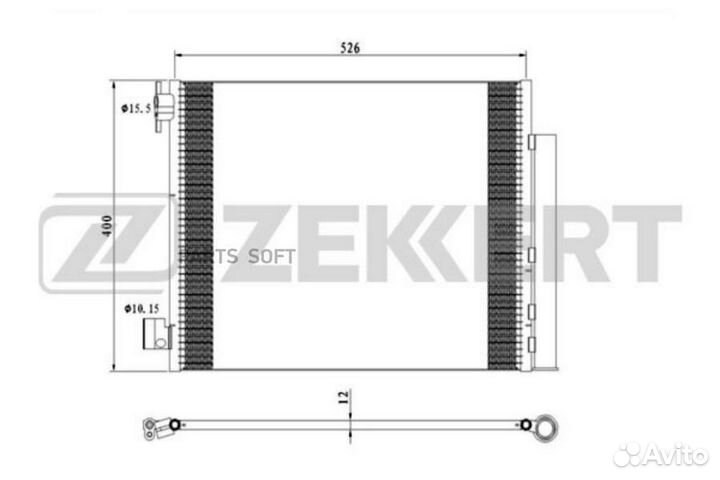 Радиатор кондиционера Renault Captur 13, Clio IV 1