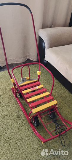 Санки на больших колесах