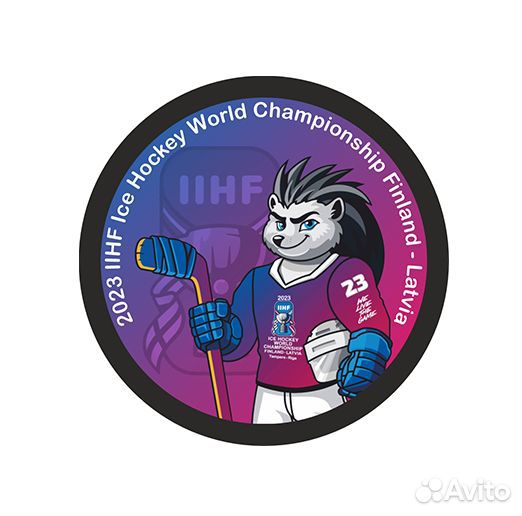 Шайба чм 2023 Финляндия-Латвия Талисман