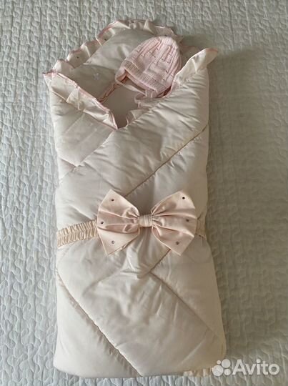 Конверт-одеяло+шапочка для выписки