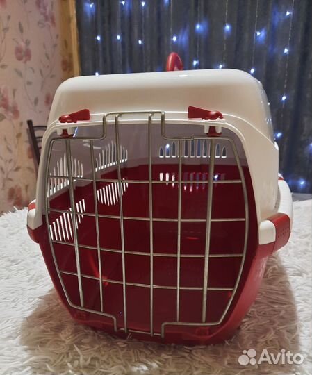 Переноска для кошек пластиковая