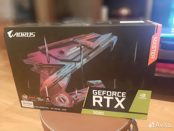Видеокарта GeForce RTX 3080 aorus master (12gb)
