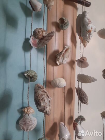 Ветерок бамбуковый с натуральными ракушками
