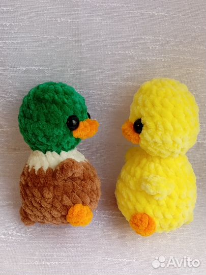 Вязаная игрушка гусь