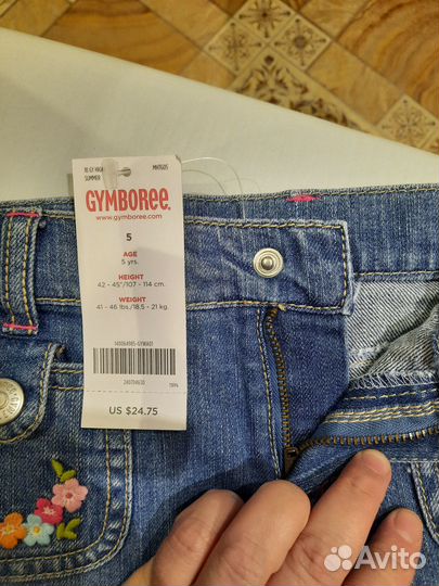 Джинсовые шортики gymboree, 5T