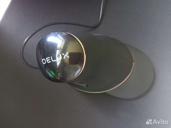 Вертикальная мышь delux m618 (RGB)