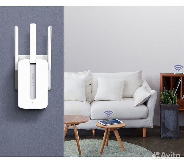 Wi-Fi усилитель сигнала Mercusys MW300RE, белый