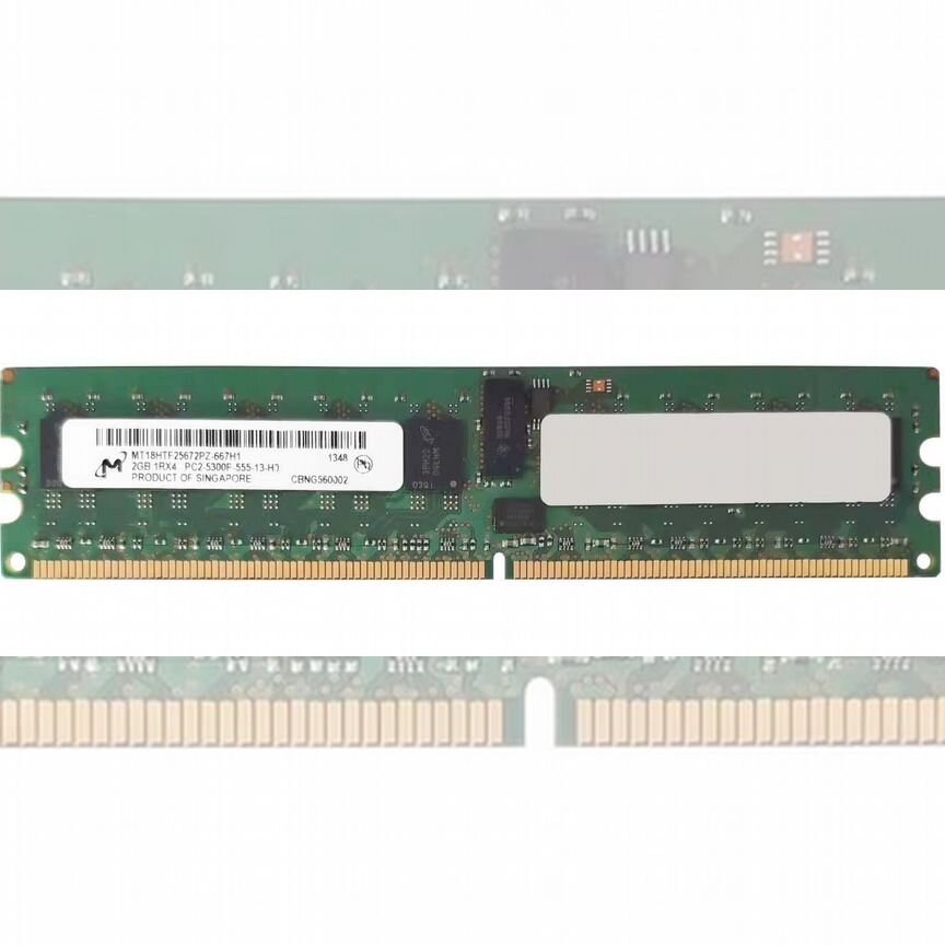 [MT18HTF25672PZ-667H1] Оперативная Память Micron 2gb Mt18htf25672pz-667h1