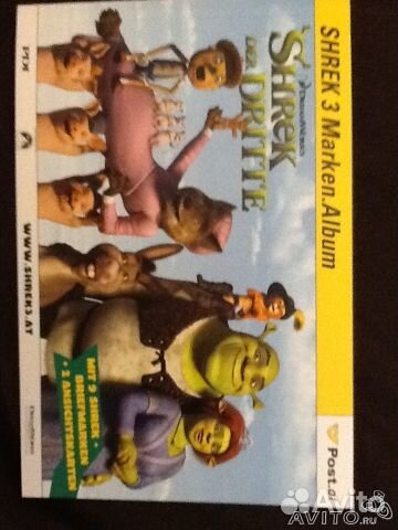 Миниальбом марок Австрии шрек 3