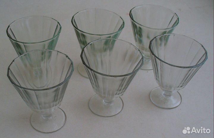Рюмки Лафитники СССР 6 шт. Клеймо дхз Ликёрные