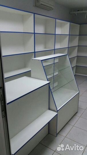 Стеллажи, прилавки, витрины для магазина