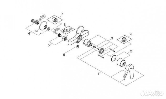 Смеситель для душа Grohe BauEdge 23333000