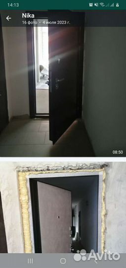 Дверь входная металлическая правая бу