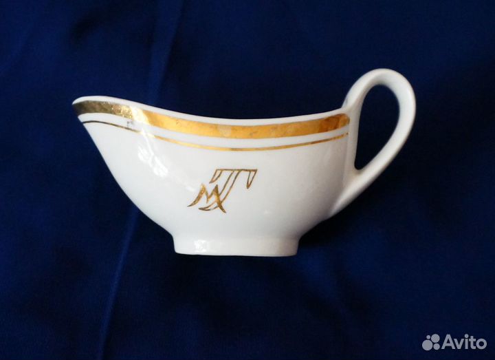 Фарфор Дулево СССР (чайная/кофейная пара, соусник)