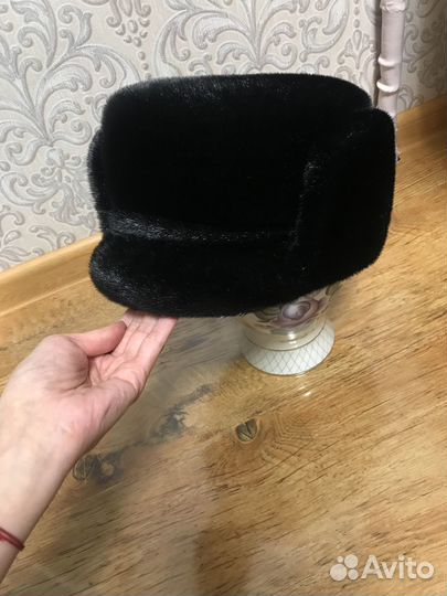 Шапка мужская нутрия зимняя 61-62 размер