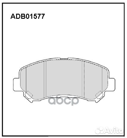Колодки тормозные дисковые перед ADB01577 A