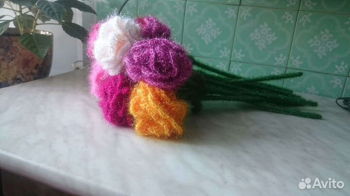 Цветы вязаные