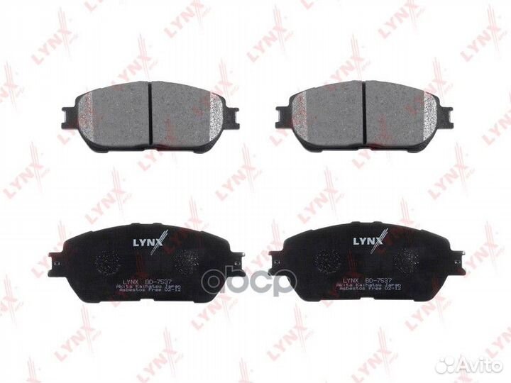 Колодки тормозные передние BD-7537 lynxauto