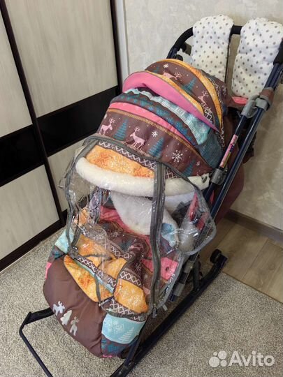 Санки коляска ника