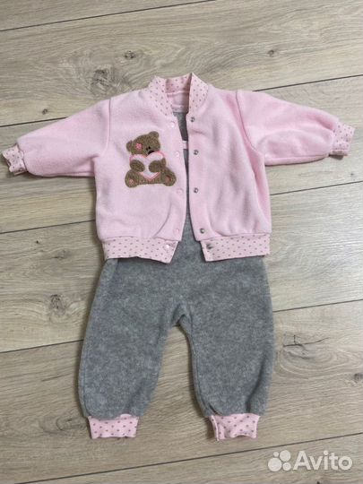 Флисовый костюм для девочки