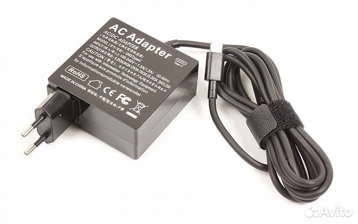 Зарядка для ноутбуков Type-C Lenovo, Acer