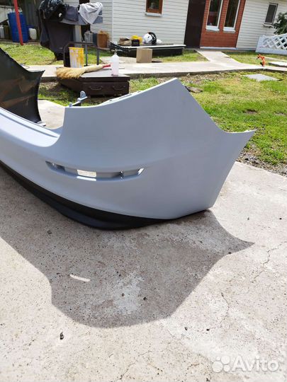 Бампер задний на кио Рио 3