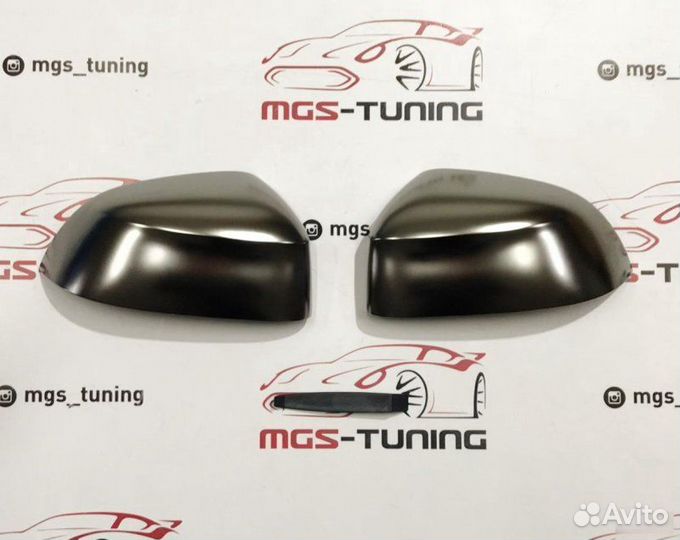 Крышки зеркал М40d на X4 G02 Матовый алюминий