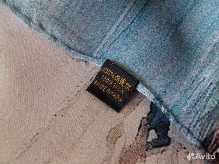 Шелковый шарф-палантин (новый) женский