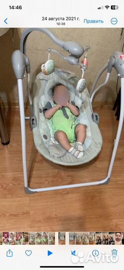 Детские электронные качели