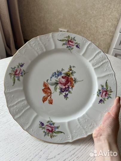 Блюдо Bernadott Мейсенский букет 30 см