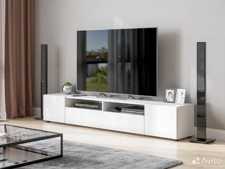 Тумба под тв белая