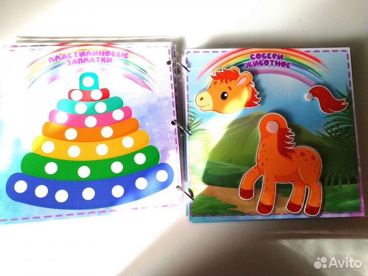 Мой первый альбом на липучках,игры,карточки