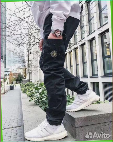 Спортивные брюки карго Stone Island (Lux качество)