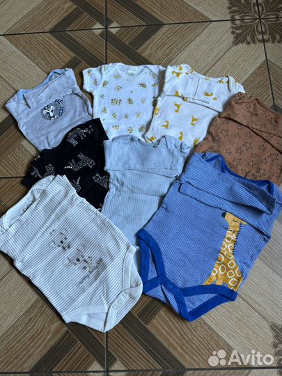 Вещи пакетом на мальчика 0-6 месяцев