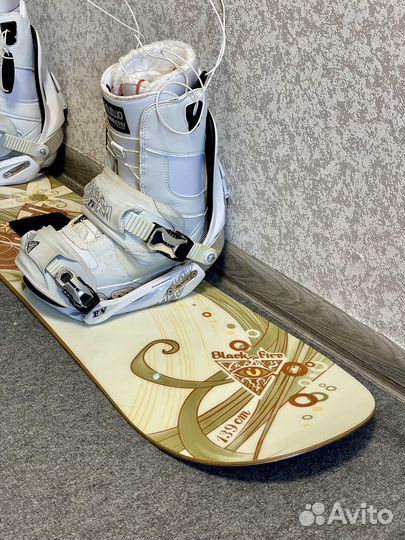 Сноуборд комплект женский Black Fire 139