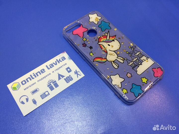 Чехол Honor 9 lite единороги