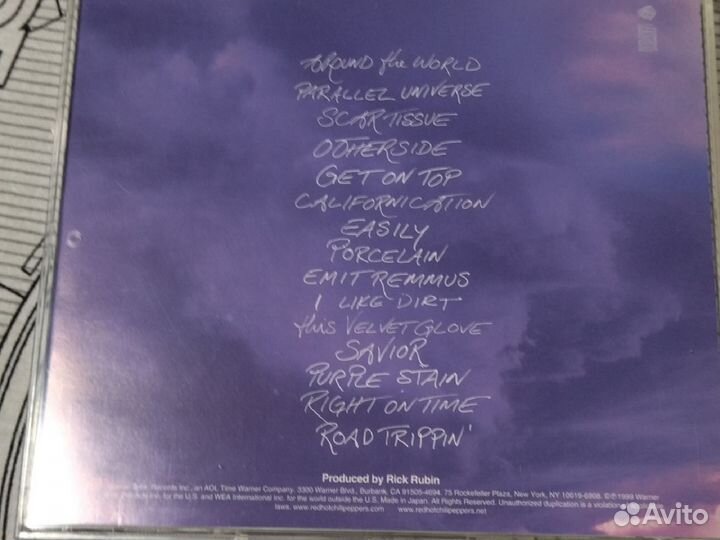 Cd диск. RED HOT chili peppers. Япония