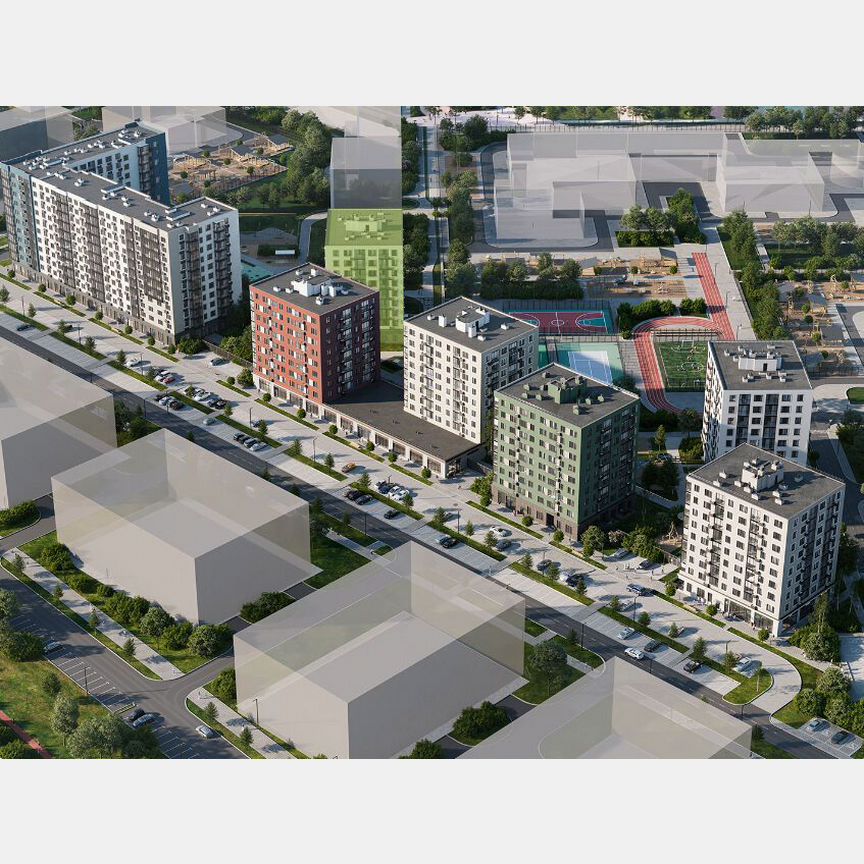 2-к. квартира, 48,6 м², 9/9 эт.