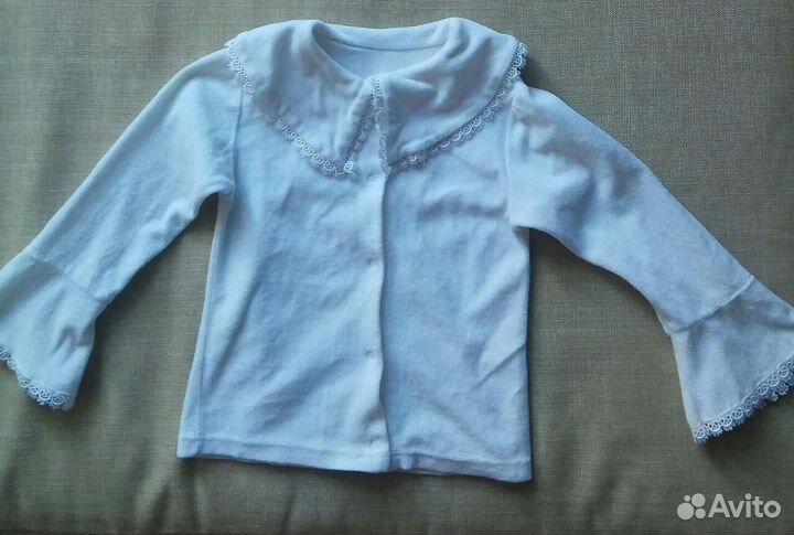 Белая блузка для девочки 6 лет