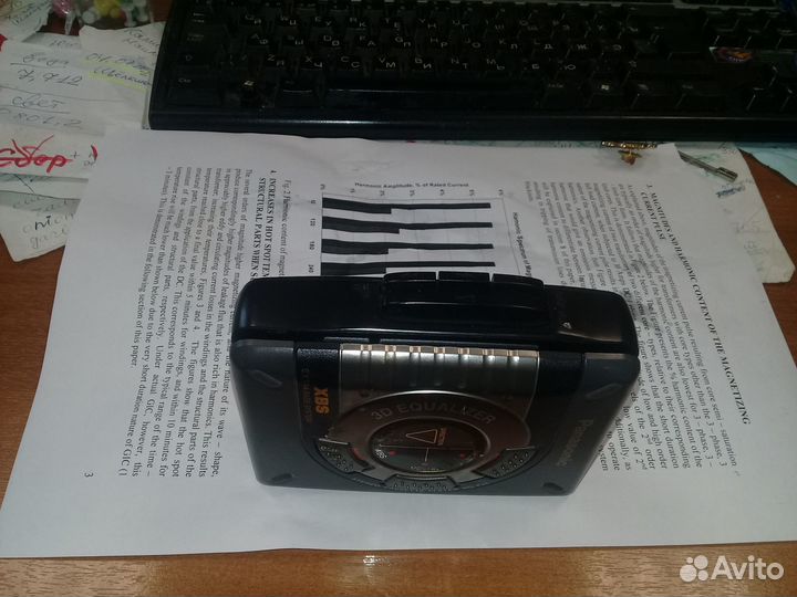 Кассетный аудио плеер Panasonic XBS stereo RQ-P45