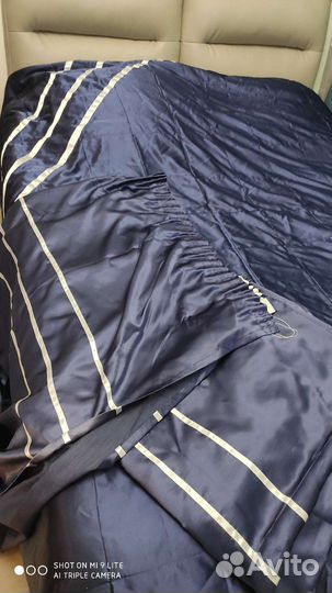 Шторы и покрывало (плед)