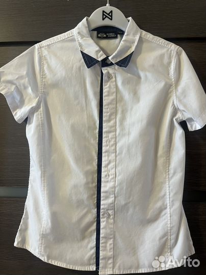 Рубашка белая 128 134