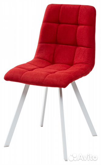 Стул chilli square белый/тк. красная UF860-16B