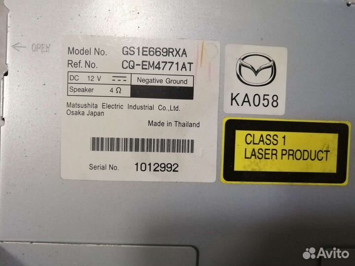 Автомобильная магнитола бу mazda cx7