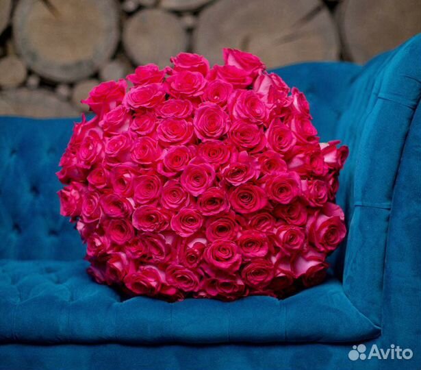 101 роза Эквадор букет доставка