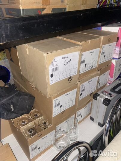 Бокалы фужеры рюмки стекло для ресторана и дома