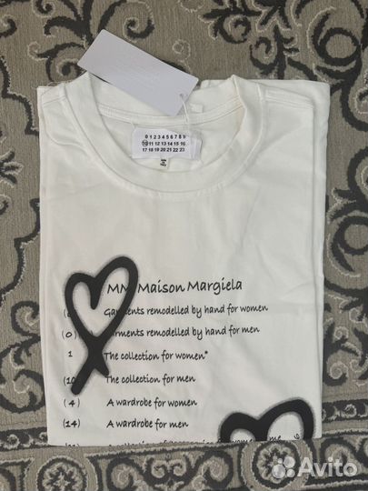 Maison margiela футболка белая